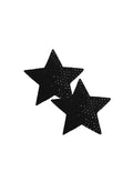 Crystal Star Reusable Nipple Pasties-black-Fleur du Mal-flat