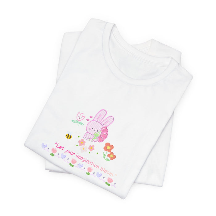 Cute Bunny "Let Your Imagination Run Wild" Tee