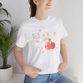 Cute Bunny with Cherry Illustration Tee