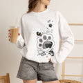 Cute Cat Paw Crewneck Sweatshirt — "Cute Cat" Graphic