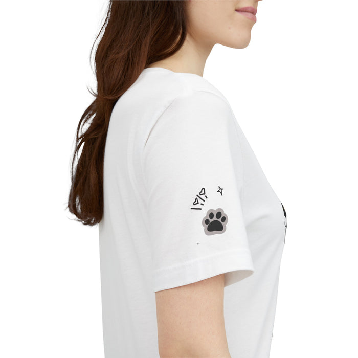 Cute Cat Paw Graphic Tee – "Cute Cat" Short Sleeve T-Shirt