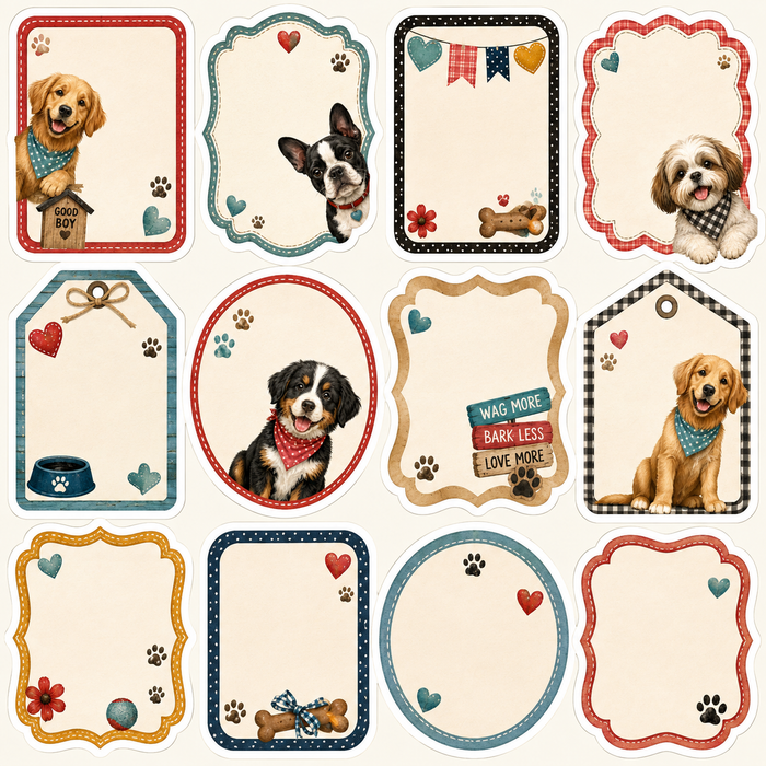 Cute Dog Scrapbook Kit
