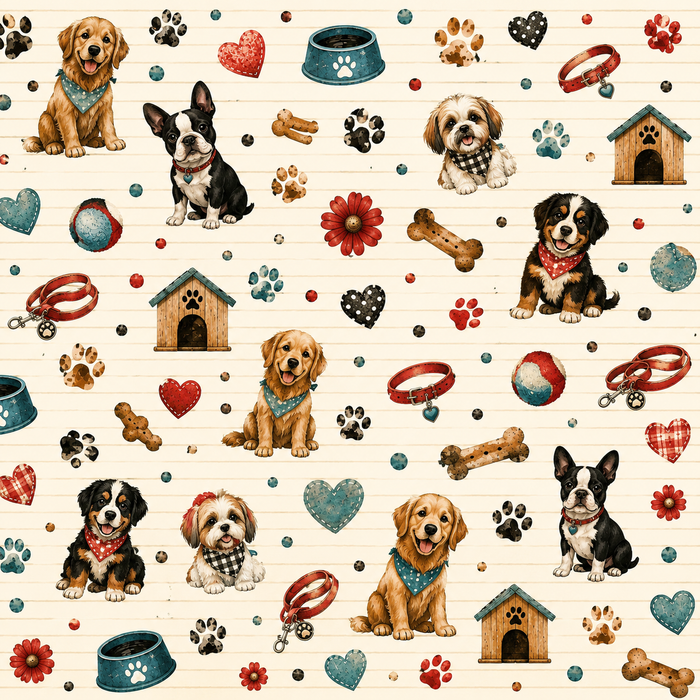 Cute Dog Scrapbook Kit