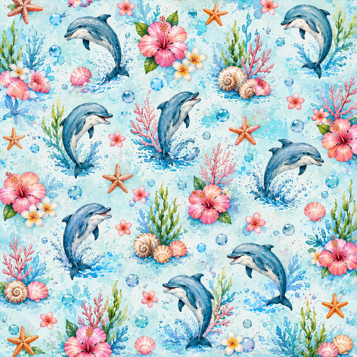 Cute Dophins Scrapbook Kit