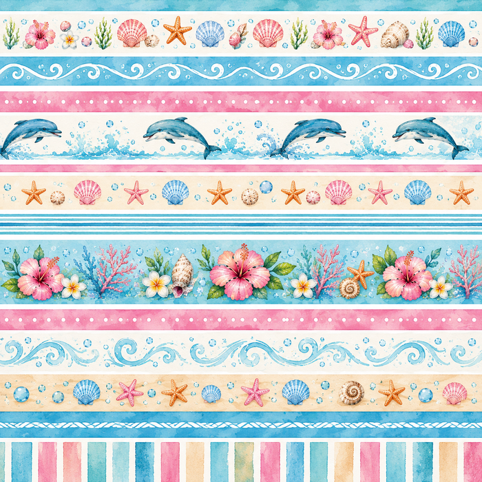Cute Dophins Scrapbook Kit