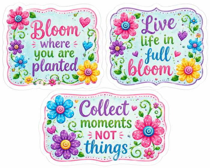 Cute Flowers Scrapbook Kit