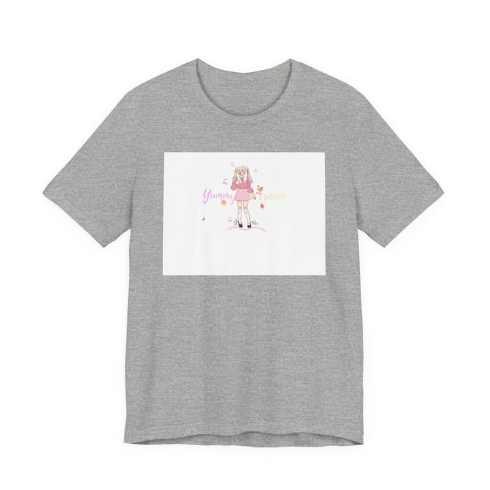 Cute Girl Skateboard Graphic Tee — "You Make Me Smile" Short Sleeve Shirt