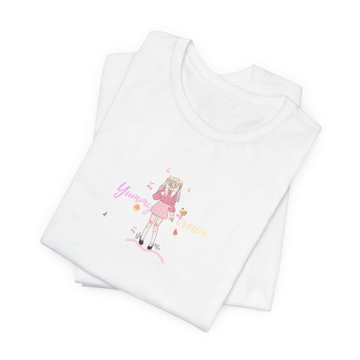 Cute Girl Skateboard Graphic Tee — "You Make Me Smile" Short Sleeve Shirt