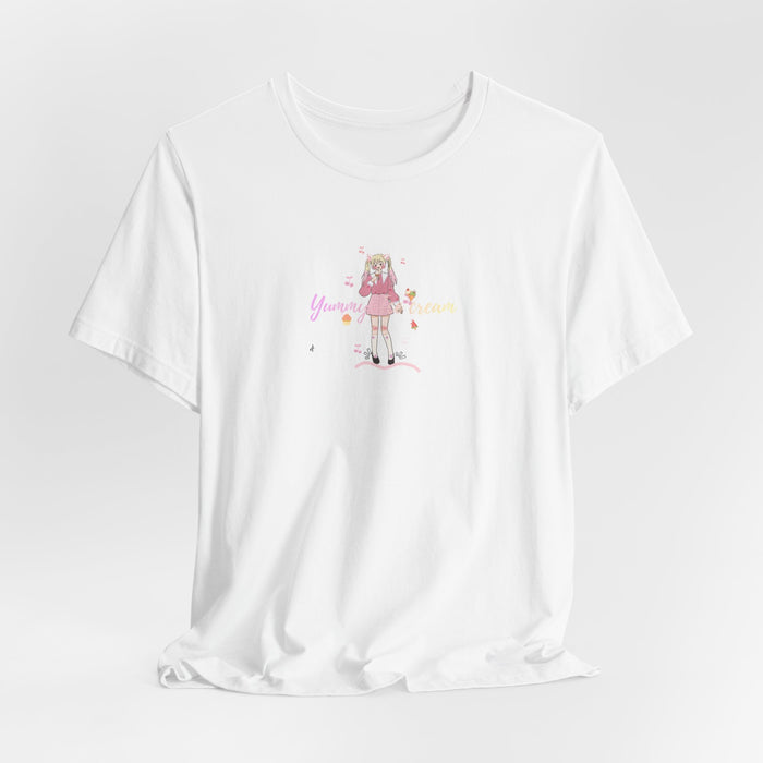 Cute Girl Skateboard Graphic Tee — "You Make Me Smile" Short Sleeve Shirt