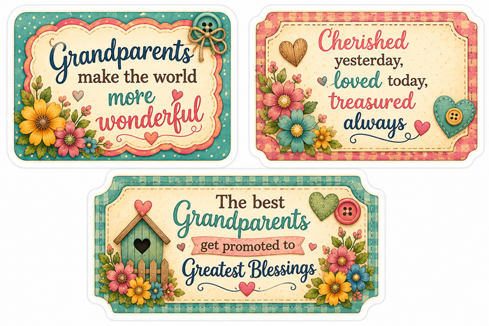 Cute Grandparents Scrapbook Kit