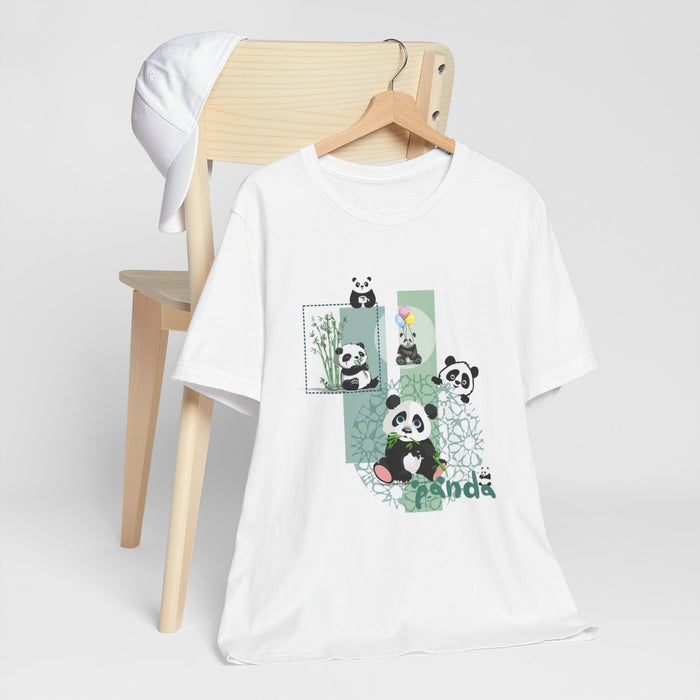 Cute Panda Graphic Tee — Playful Bamboo Panda Design