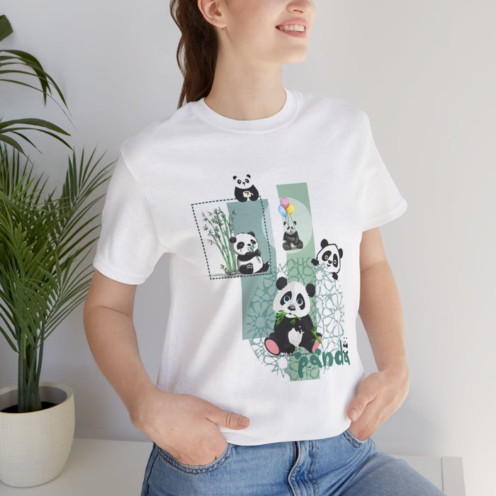 Cute Panda Graphic Tee — Playful Bamboo Panda Design