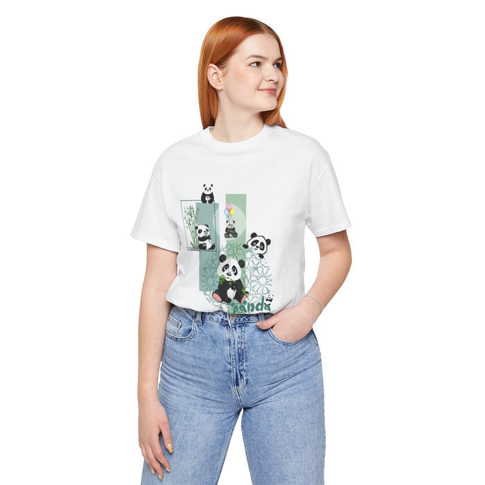 Cute Panda Graphic Tee — Playful Bamboo Panda Design
