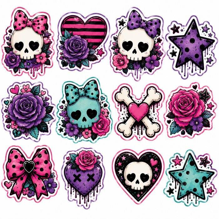 Cute Skulls Scrapbook Kit