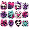Cute Skulls Scrapbook Kit