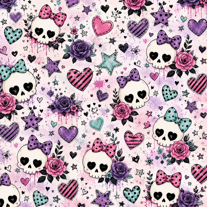 Cute Skulls Scrapbook Kit