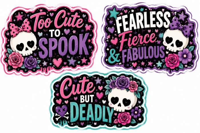 Cute Skulls Scrapbook Kit