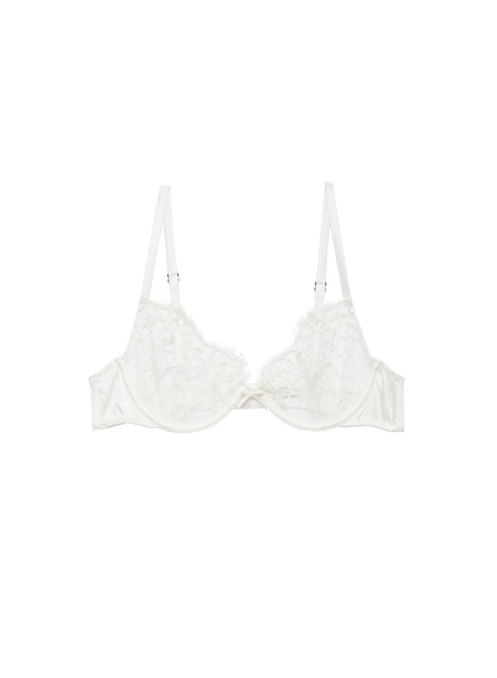 Daphne Lace Demi Bra-ivory-flat