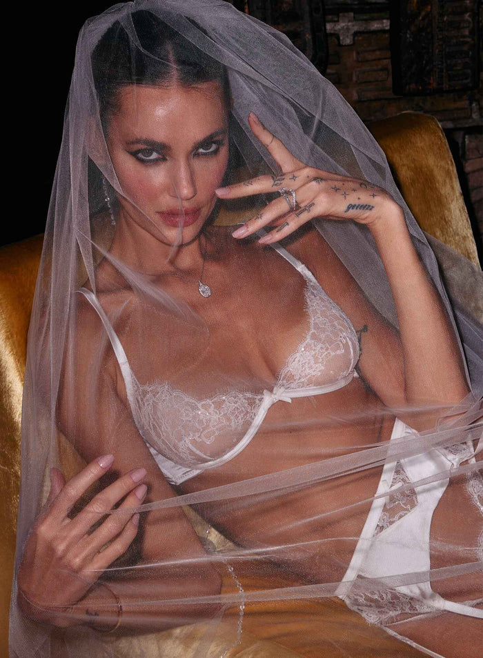 Daphne Lace Demi Bra-ivory