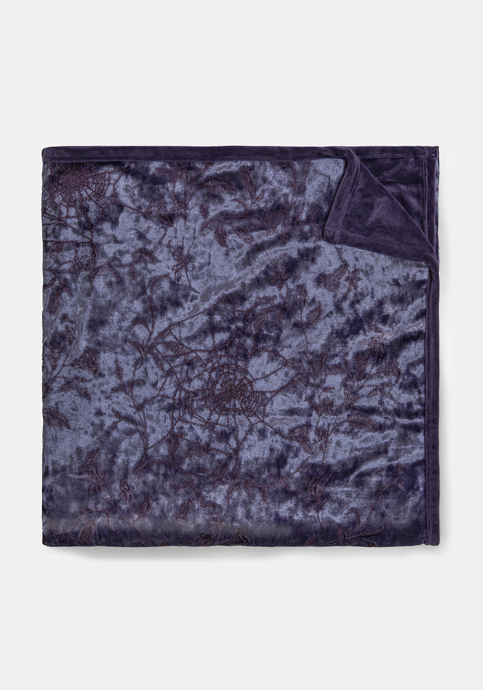 Deadly Nightshade Velvet Blanket