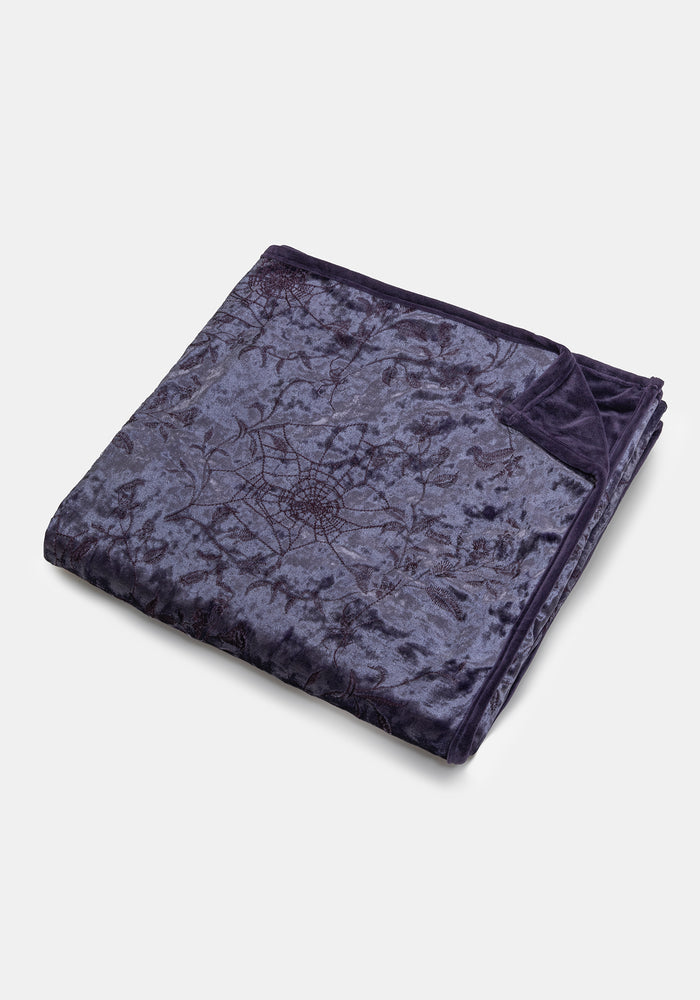 Deadly Nightshade Velvet Blanket