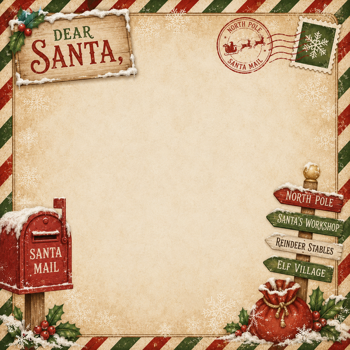 Dear Santa Scrapbooking Kit