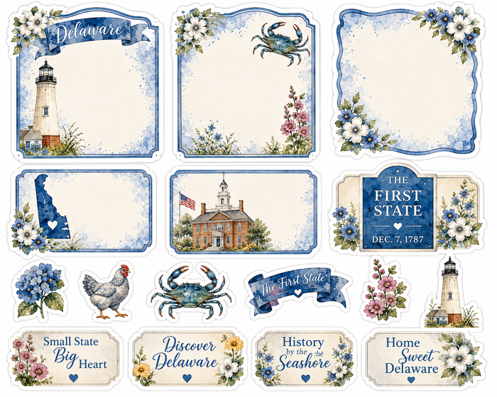 Delaware Scrapbook Kit