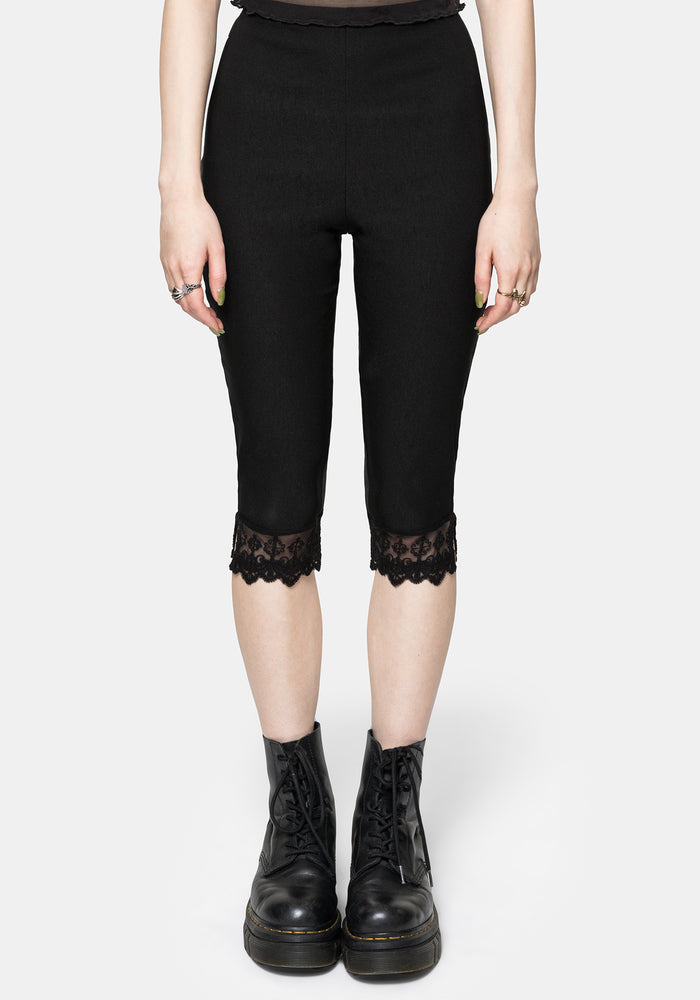 Deva Lace Trim Capri Trouser