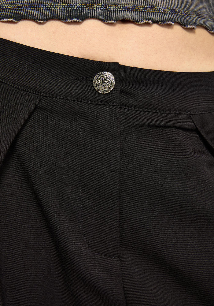 Devin Pleated Palazzo Trouser