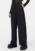 Devon Lace Up Wide Leg Trouser