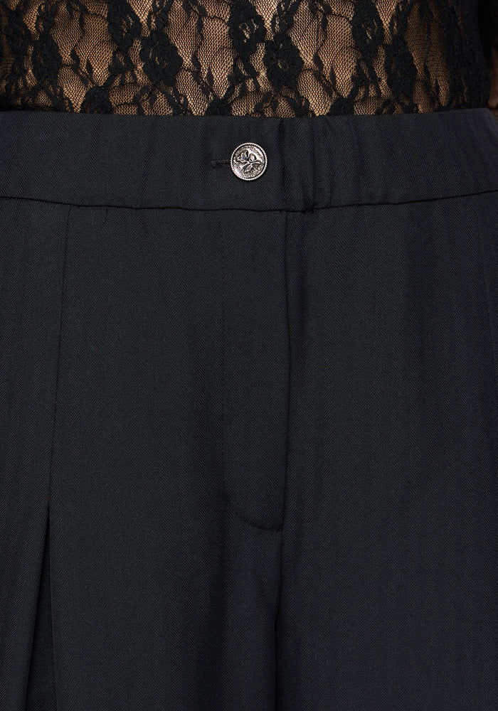 Devon Lace Up Wide Leg Trouser