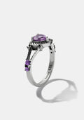 Devotion Sterling Silver Amethyst Heart Ring