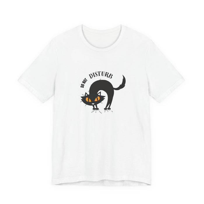 "Do Not Disturb" Black Cat T-Shirt — Halloween Cute Spooky Cat Tee