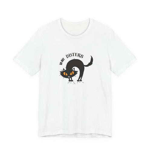 "Do Not Disturb" Black Cat T-Shirt — Halloween Cute Spooky Cat Tee