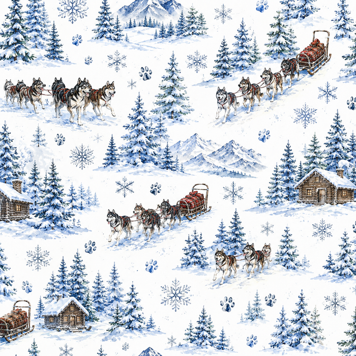 Dog Sledding Scrapbook Kits