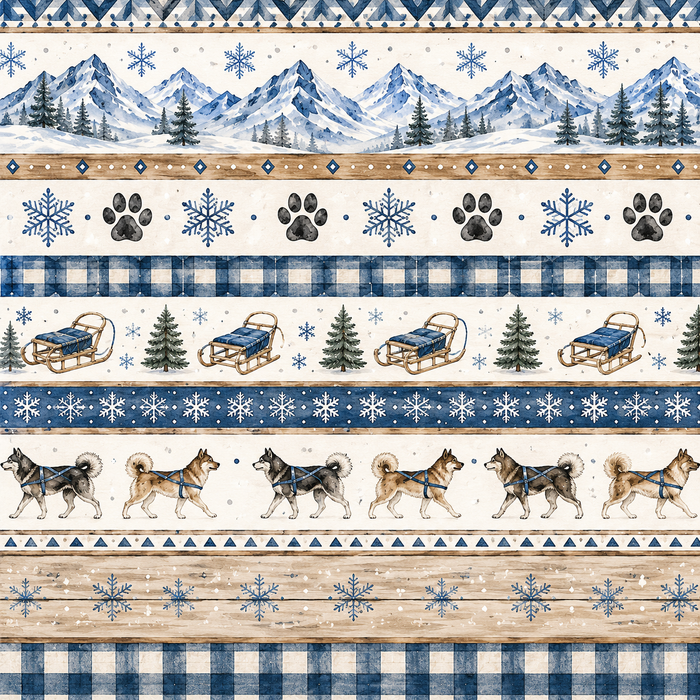 Dog Sledding Scrapbook Kits
