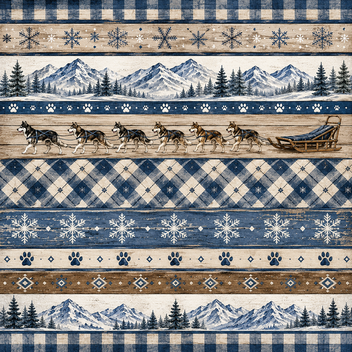 Dog Sledding Scrapbook Kits