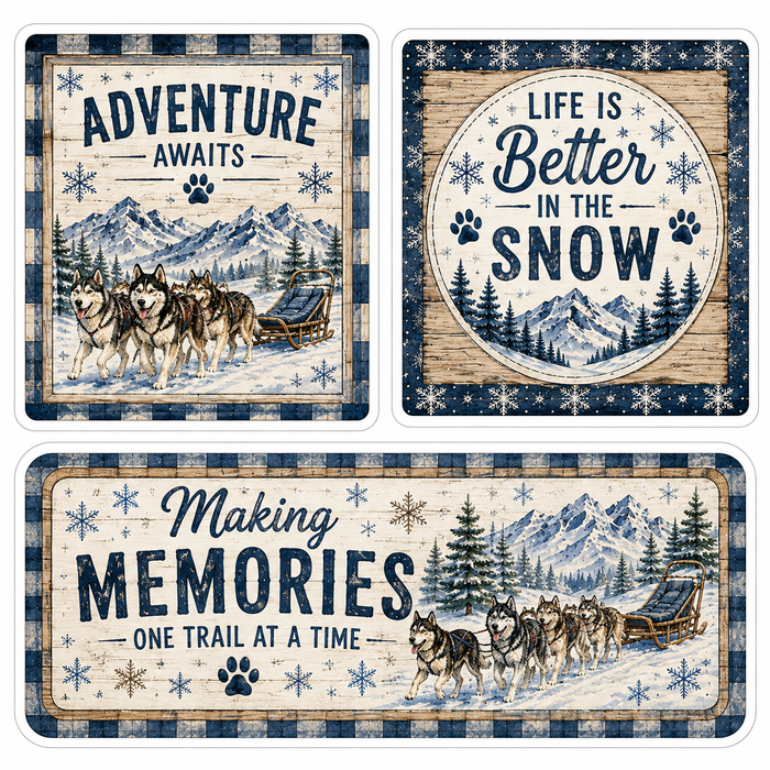 Dog Sledding Scrapbook Kits