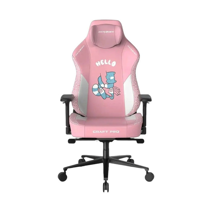 DXRacer CRAFT Pro Hello Cat Leatherette Gaming Chair - Pink