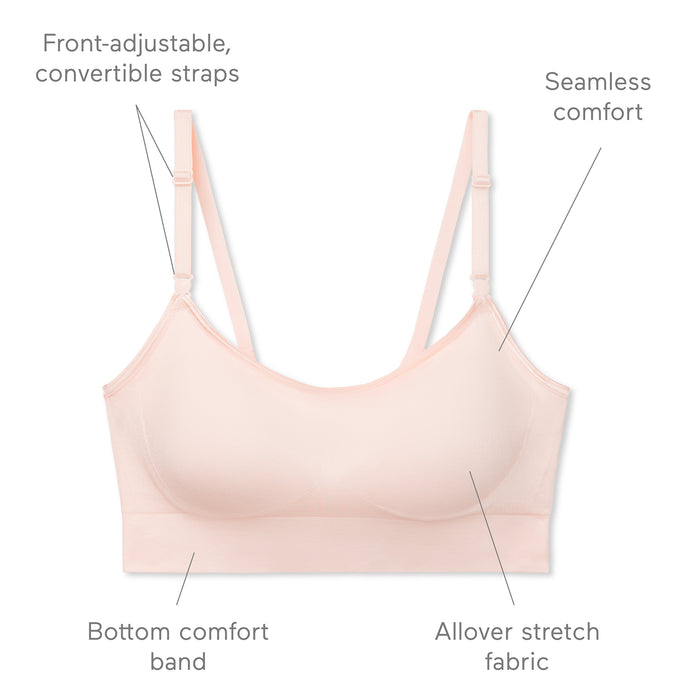 Easy Does It® Dig-Free Comfort Band Wireless Lightly Lined Convertible Comfort Bra