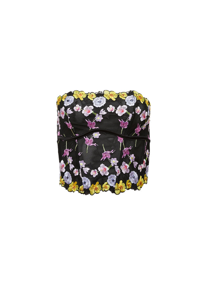 Eden Corset- floral embroidery
