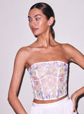 Elara Embroidery Corset Top-ivory-Fleur du Mal