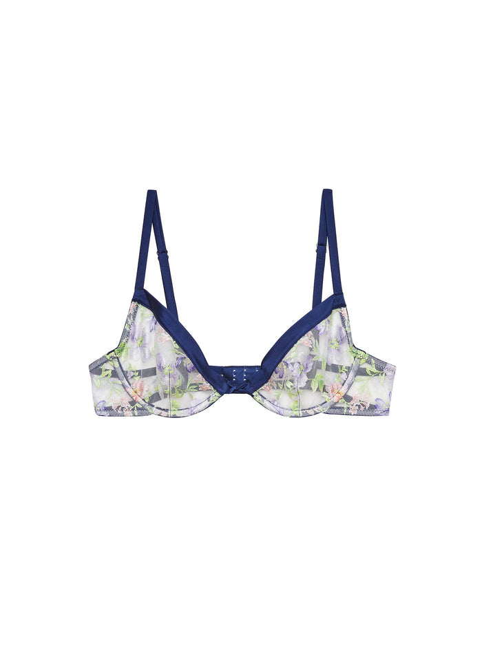 Elara Embroidery Demi Bra-midnight navy-flat