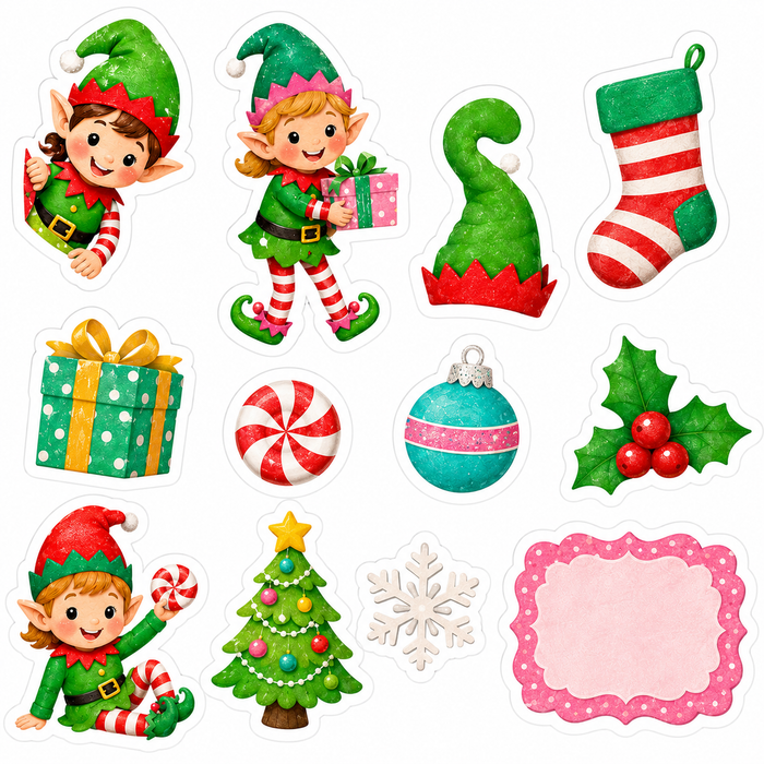 Elf Christmas Scrapbook Kit