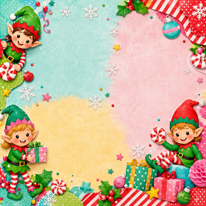 Elf Christmas Scrapbook Kit