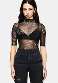Elise Celestial Jinx Mesh Top