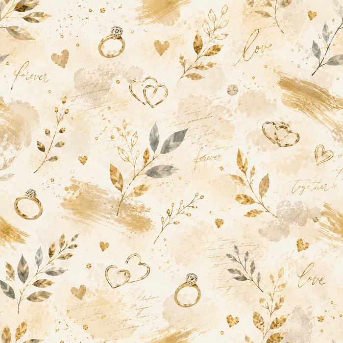 Engagement Gold Scrapbook Kit
