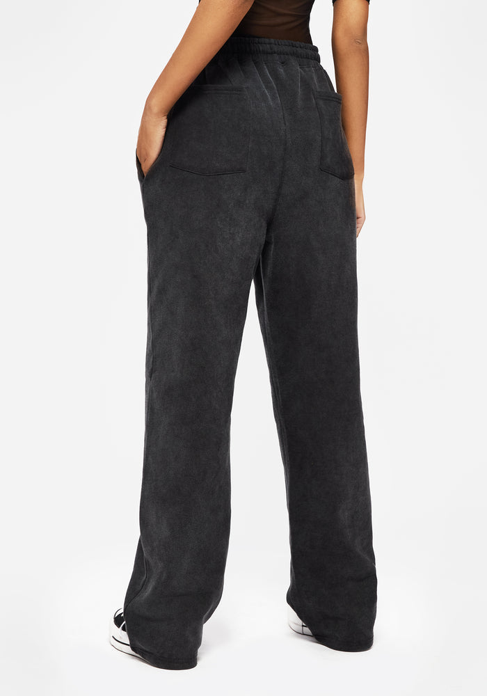 Entwined Rose Graphic Print Straight Leg Sweatpants