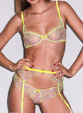 Étoile Embroidery Cheeky-neon yellow-Fleur du Mal
