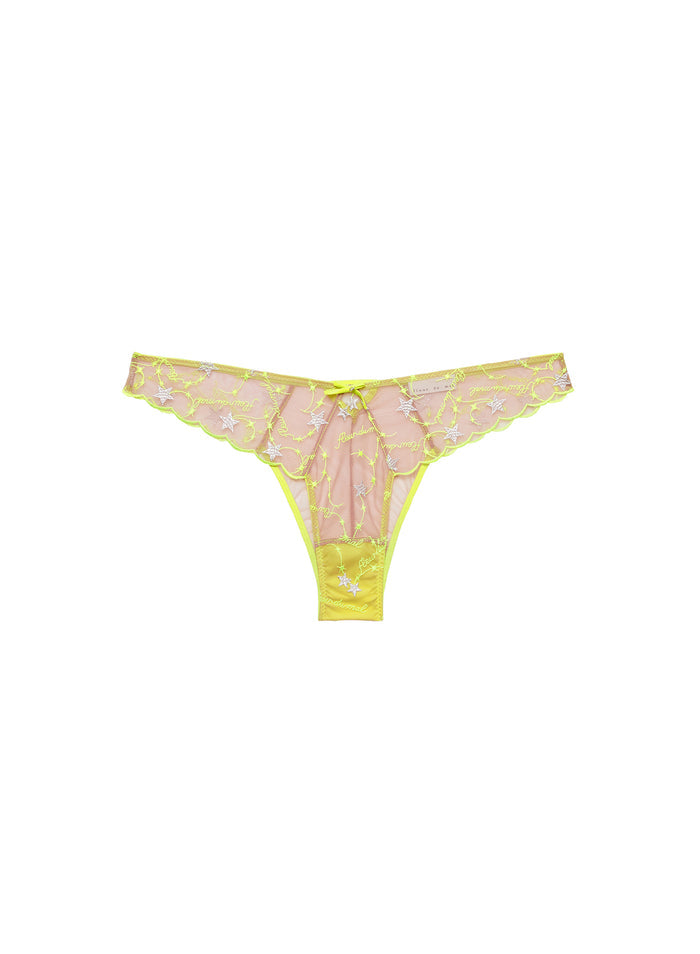 Étoile Embroidery Cheeky-neon yellow-flat